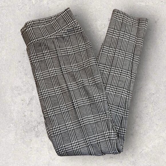 Customize Fashion House Women’s Medium Tartan Plaid Stretch Leggings - Picture 1 of 5